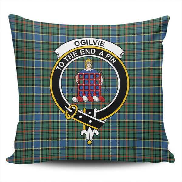 Ogilvie Hunting Modern Tartan Classic Crest Pillow Cover