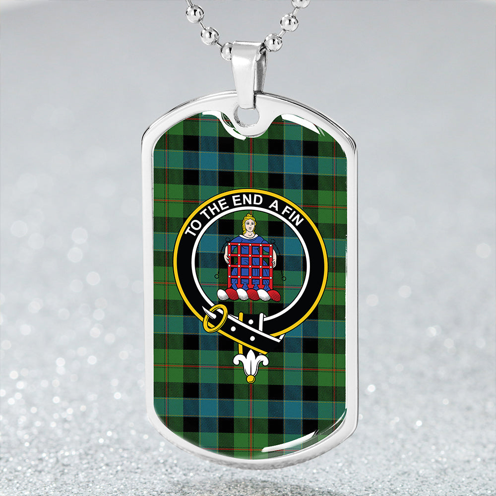 Ogilvie Hunting Ancient Clan Badge Classic Tartan Dog Tag Necklace