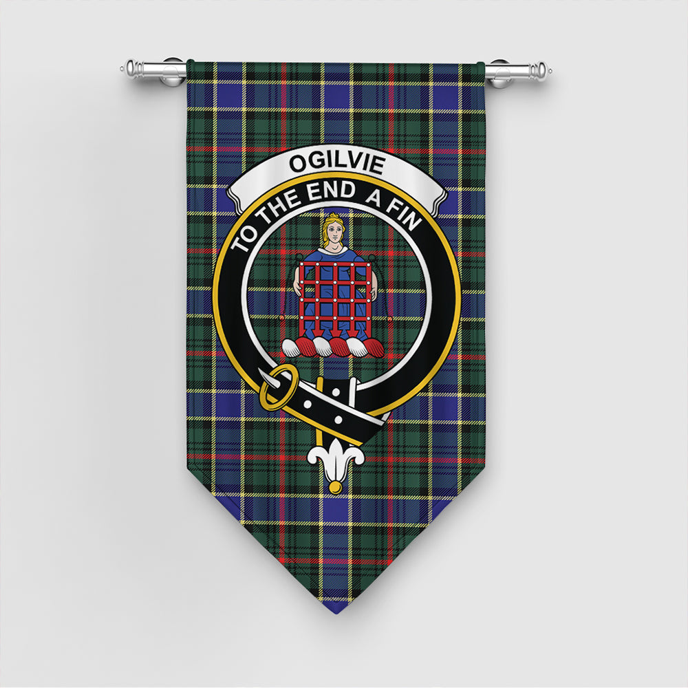 Ogilvie of Airlie Ancient Tartan Classic Crest Gonfalon