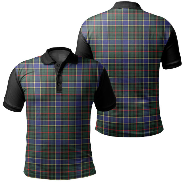 Ogilvie Hunting Modern Tartan Classic Polo Shirt Black Neck 1 Style