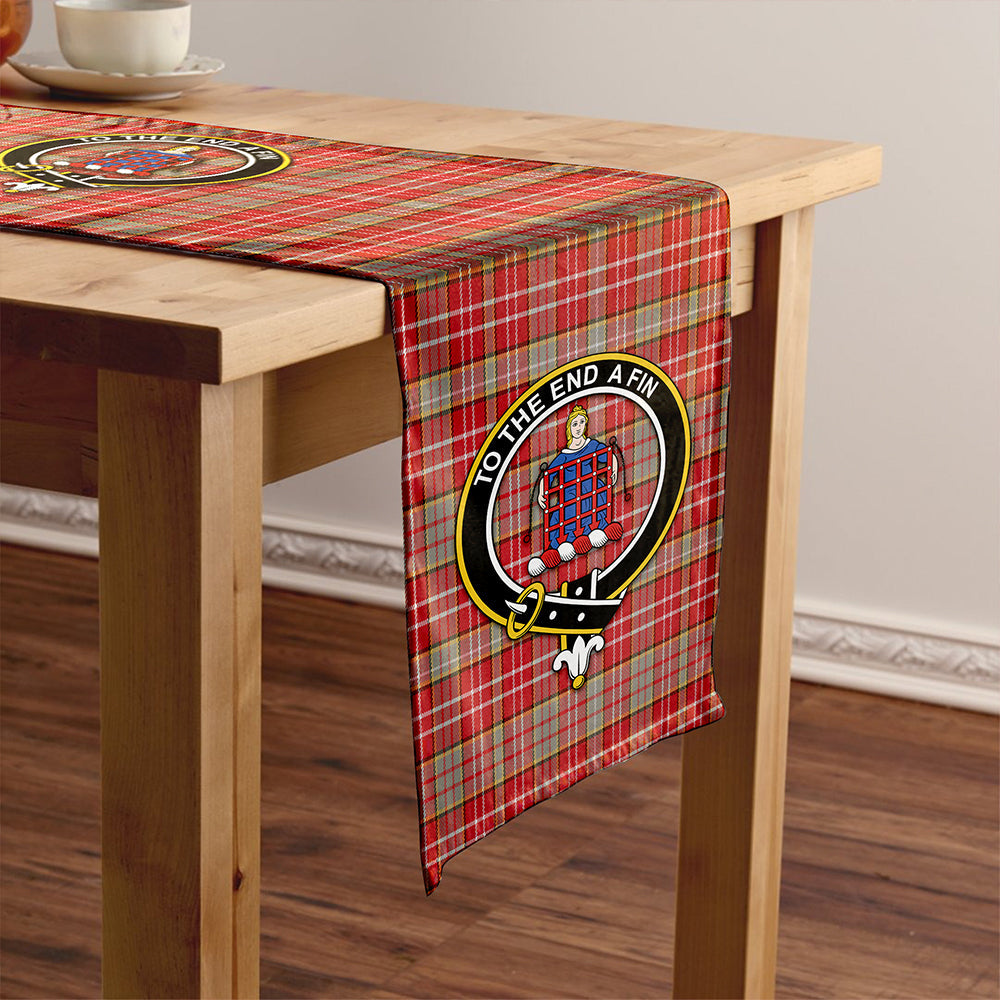 Ogilvie Weathered Clan Badge Tartan Table Runner