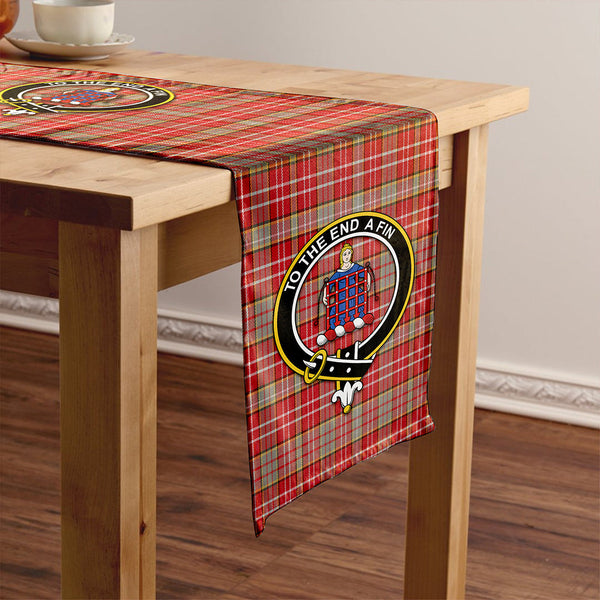 Ogilvie Weathered Clan Badge Tartan Table Runner