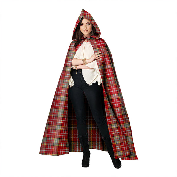 Ogilvie Weathered Clan Badge Tartan Hooded Cloak