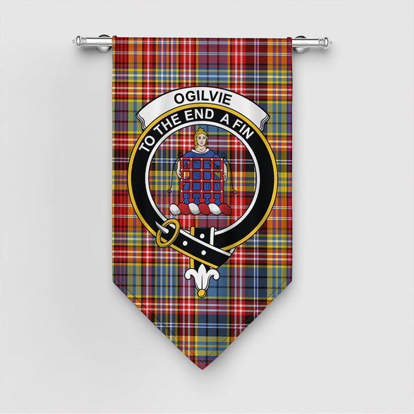 Ogilvie Tartan Classic Crest Gonfalon