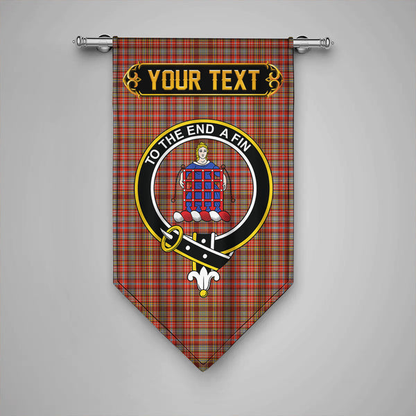 Ogilvie of Airlie Ancient Clan Badge Tartan Gonfalon Personalize