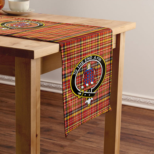 Ogilvie of Strathallan Ancient Clan Badge Tartan Table Runner