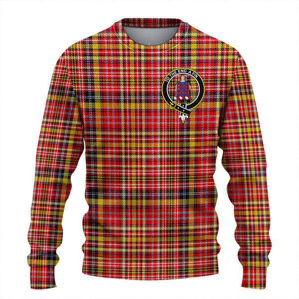 Ogilvie of Strathallan Modern Clan Badge Tartan Knitted Sweater