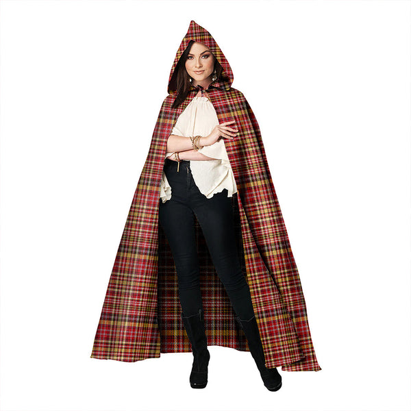 Ogilvie of Strathallan Weathered Clan Badge Tartan Hooded Cloak