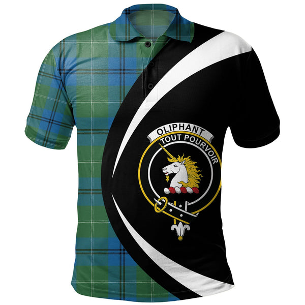 Oliphant Ancient Clan Badge Tartan Polo Shirt Circle Style Personalized