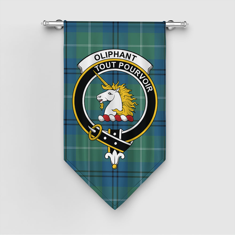 Oliphant Ancient Tartan Classic Crest Gonfalon