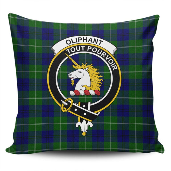 Oliphant Modern Tartan Classic Crest Pillow Cover