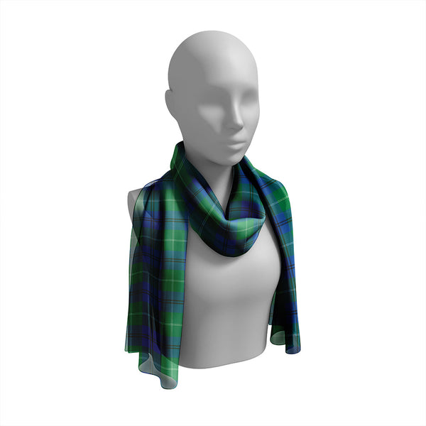 Oliphant Modern Tartan Classic Silk Habotai Long Scarf