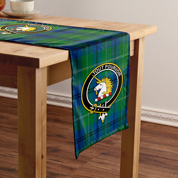 Oliphant Modern Clan Badge Tartan Table Runner