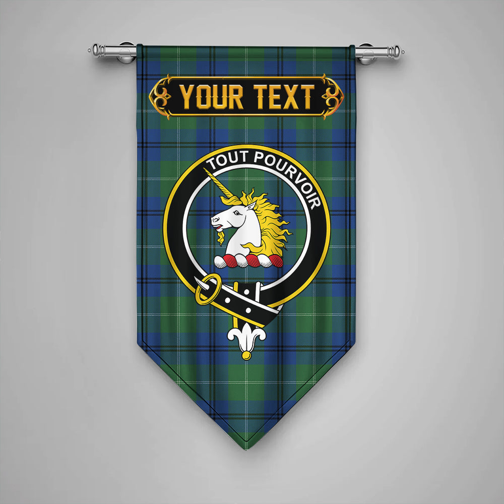 Oliphant Modern Clan Badge Tartan Gonfalon Personalize