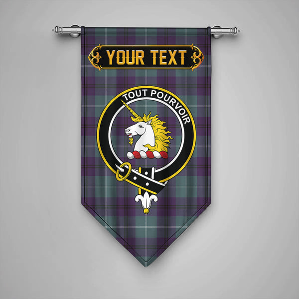 Oliphant Weathered Clan Badge Tartan Gonfalon Personalize