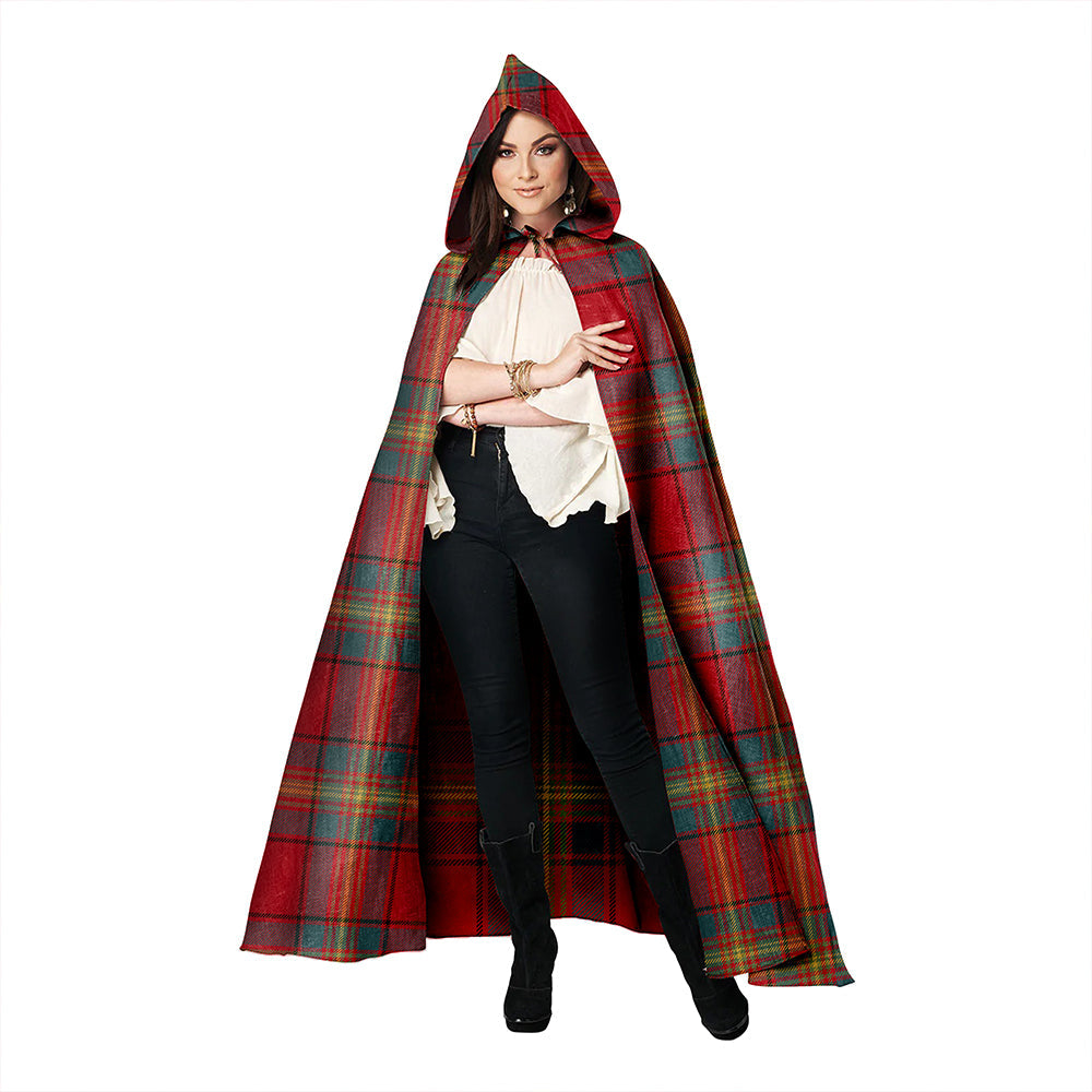 Oliver Weathered Clan Badge Tartan Hooded Cloak