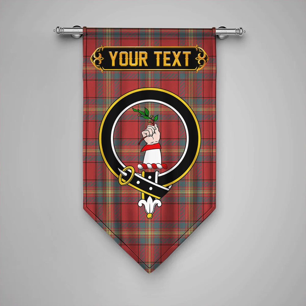 Oliver Weathered Clan Badge Tartan Gonfalon Personalize