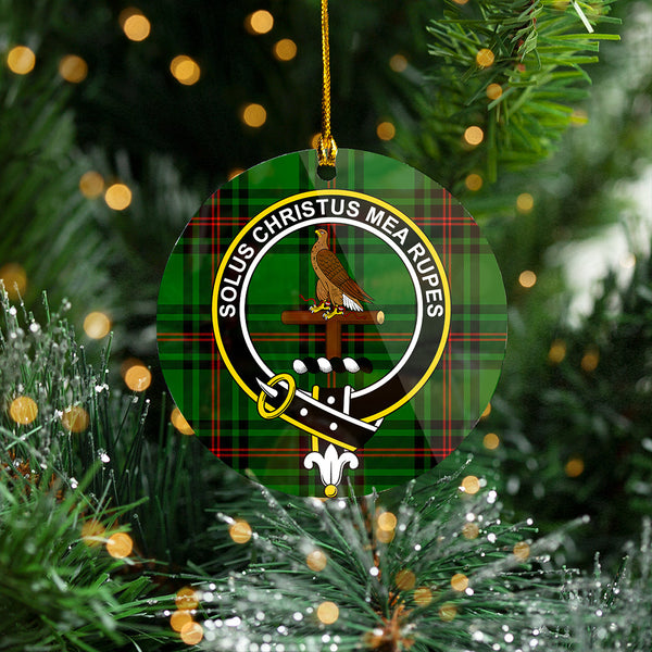 Orrock Clan Badge Tartan Plastic Christmas Ornaments