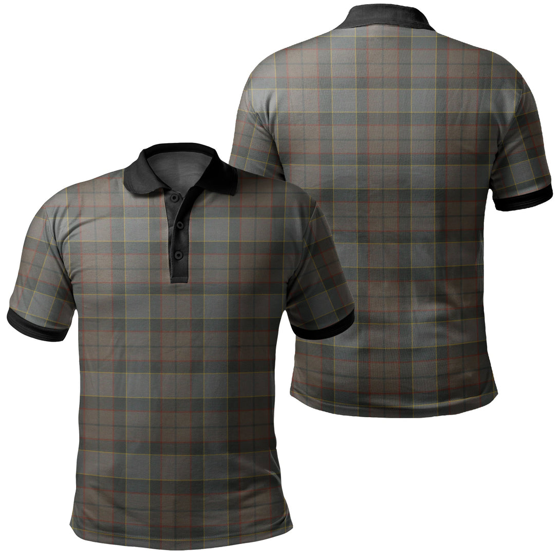 Outlander Fraser Tartan Classic Polo Shirt Black Neck 2 Style