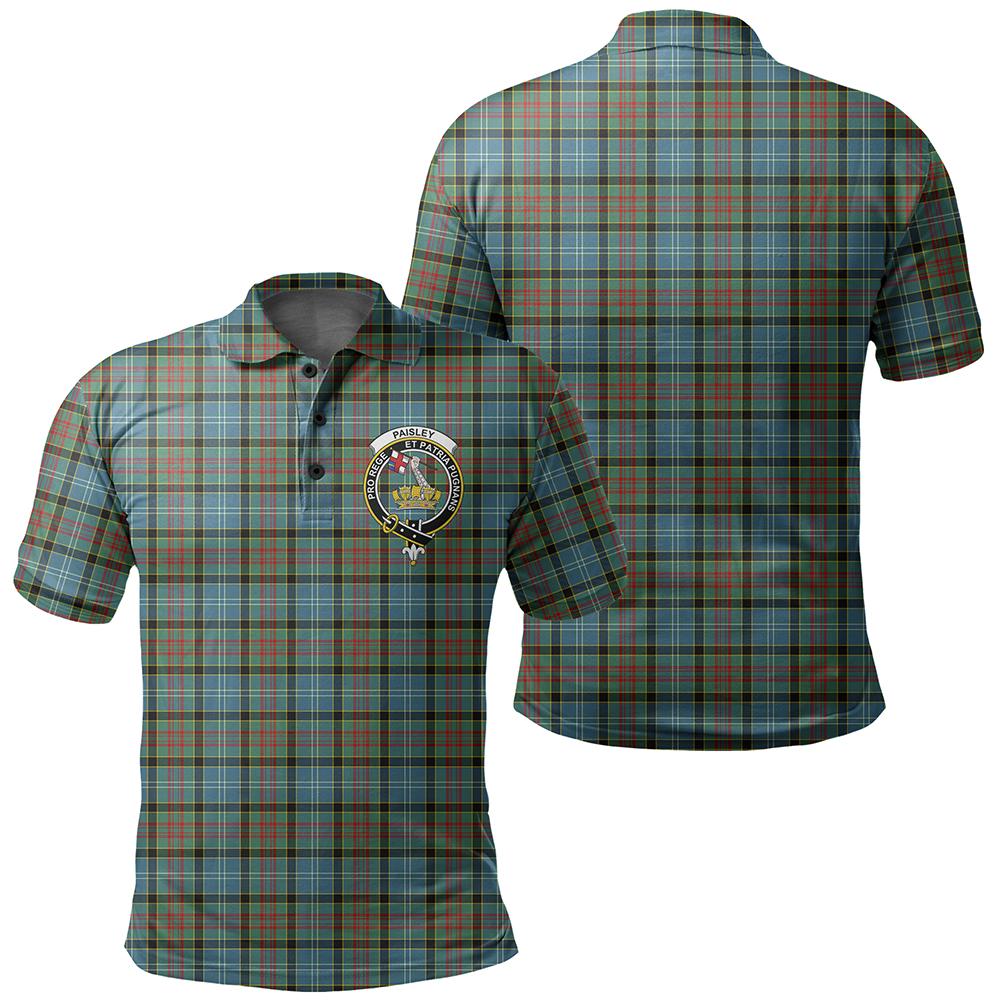 Paisley District Tartan Classic Crest Polo Shirt