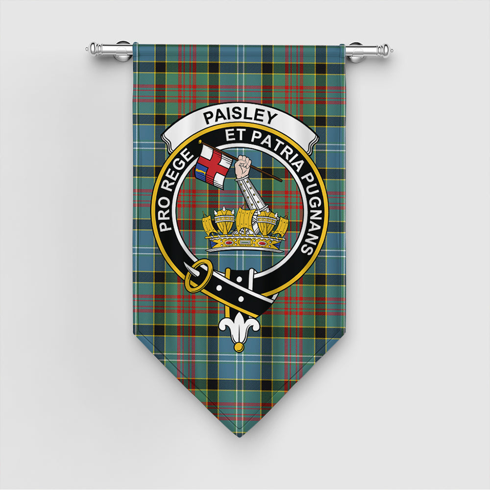 Paisley District Tartan Classic Crest Gonfalon