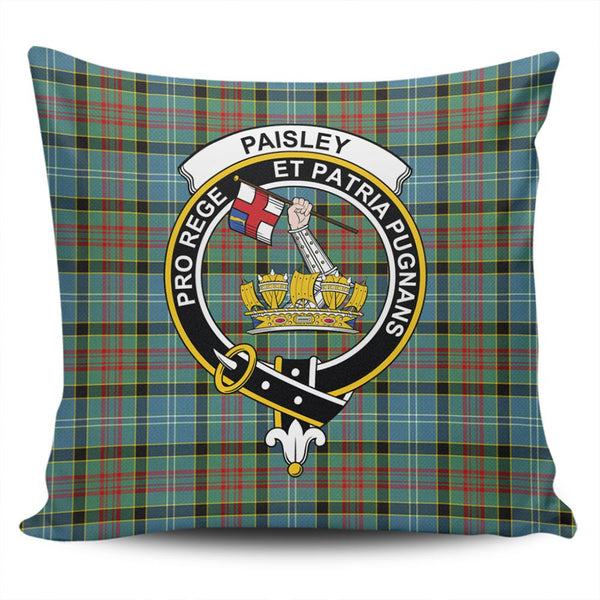 Paisley District Tartan Classic Crest Pillow Cover