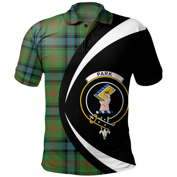 Park Ancient Clan Badge Tartan Polo Shirt Circle Style Personalized