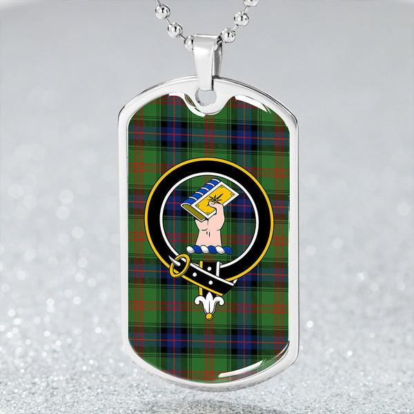 Park Modern Clan Badge Classic Tartan Dog Tag Necklace