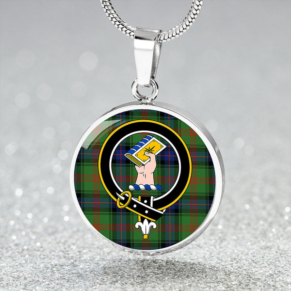 Park Modern Clan Badge Tartan Classic Circle Necklace