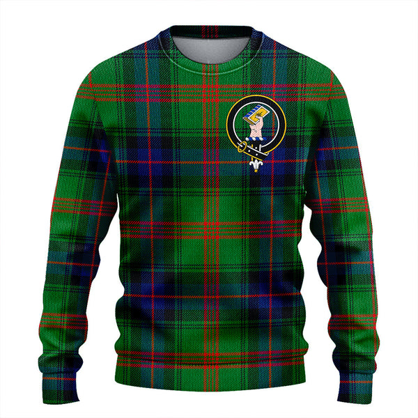 Park Modern Clan Badge Tartan Knitted Sweater