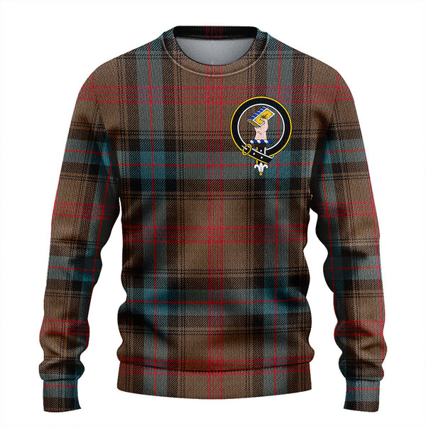 Park Weathered Clan Badge Tartan Knitted Sweater