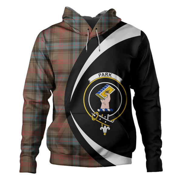 Park Weathered Clan Badge Tartan Hoodie Circle Style