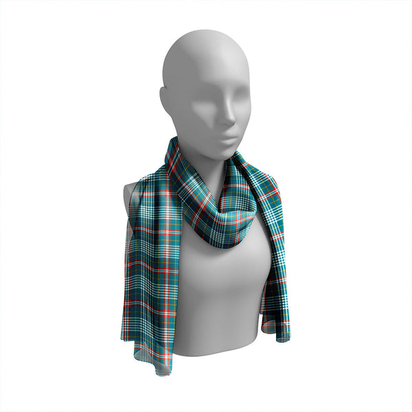 Parker Dress USA Ancient Tartan Classic Silk Habotai Long Scarf