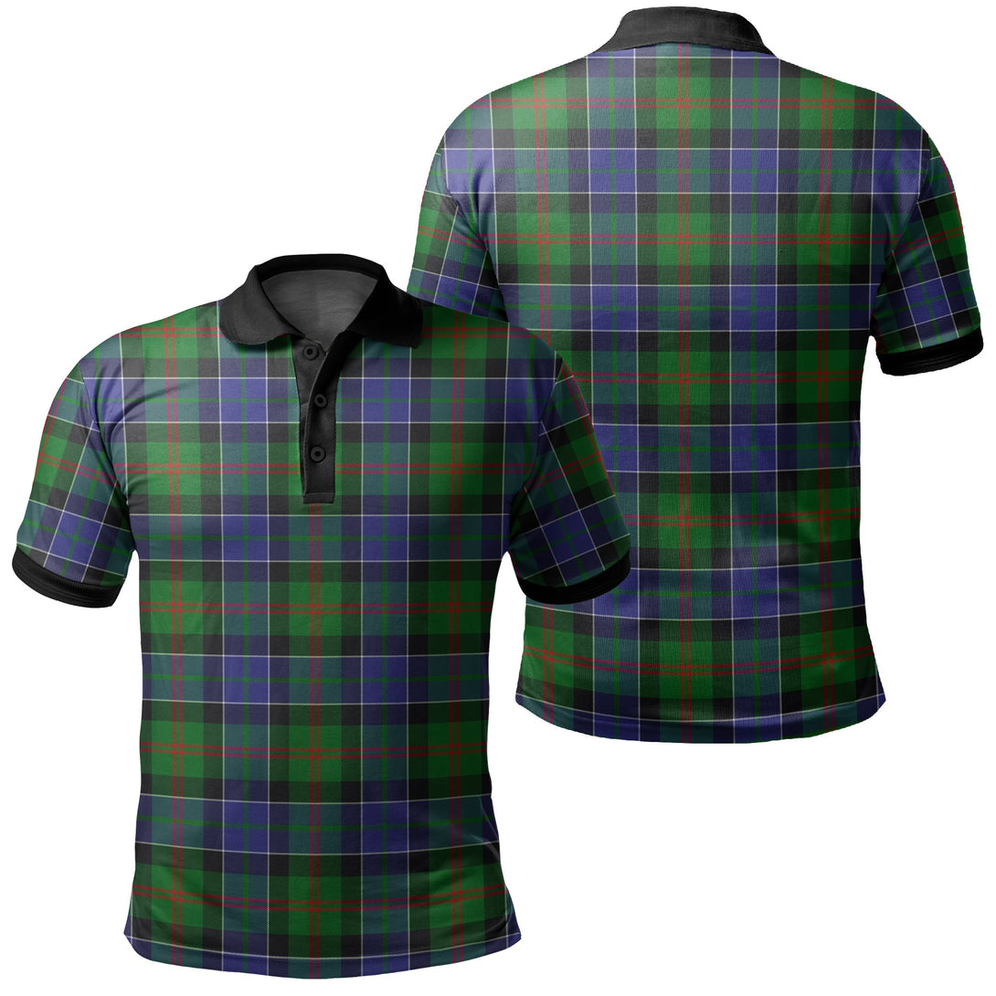 Paterson Tartan Classic Polo Shirt Black Neck 2 Style