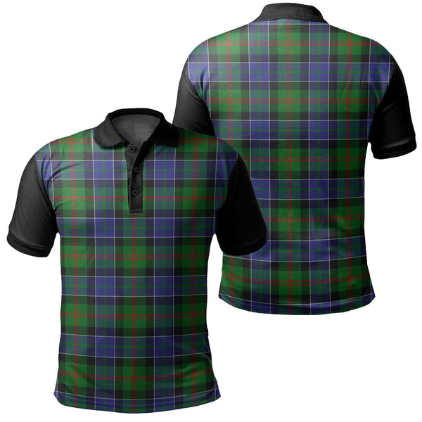 Paterson Tartan Classic Polo Shirt Black Neck 1 Style