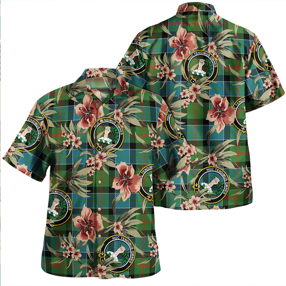 Paterson Ancient Clan Badge Tartan Aloha Hawaiian Shirt Tropical Old Style