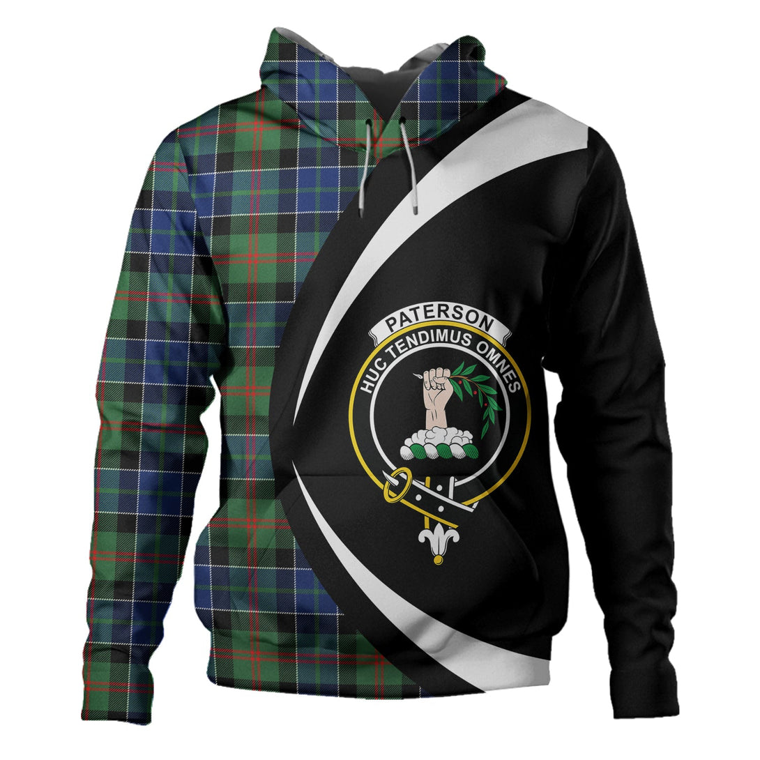 Paterson Modern Clan Badge Tartan Hoodie Circle Style