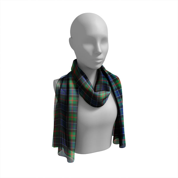 Paterson Modern Tartan Classic Silk Habotai Long Scarf