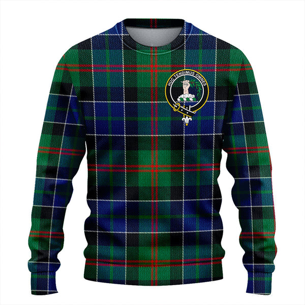 Paterson Modern Clan Badge Tartan Knitted Sweater