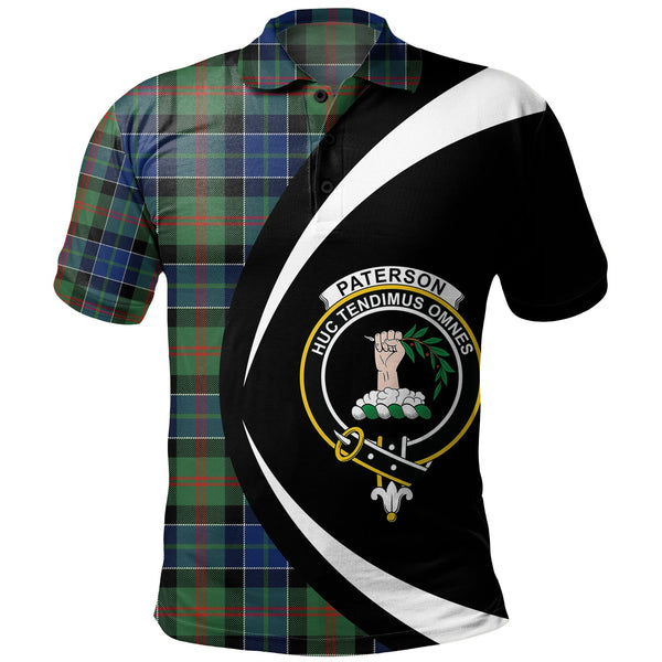 Paterson Modern Clan Badge Tartan Polo Shirt Circle Style Personalized