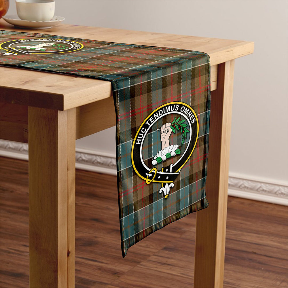 Paterson Weathered Clan Badge Tartan Table Runner