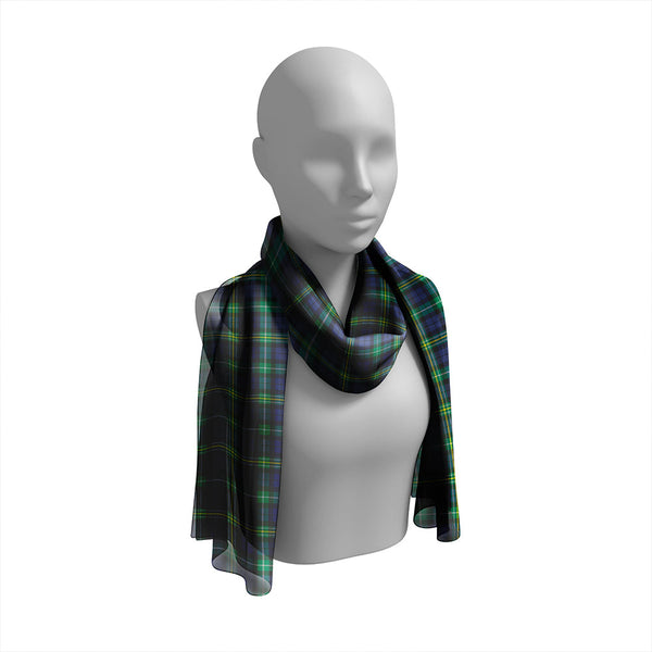 Paterson #2 Modern Tartan Classic Silk Habotai Long Scarf