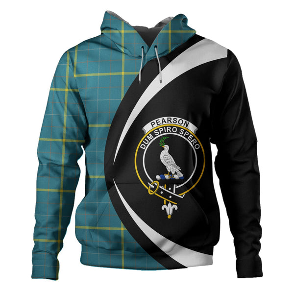 Pearson Ancient Clan Badge Tartan Hoodie Circle Style