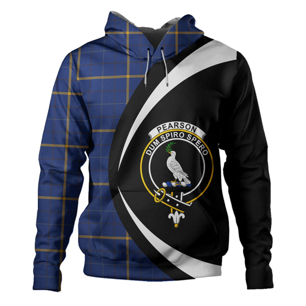 Pearson Modern Clan Badge Tartan Hoodie Circle Style