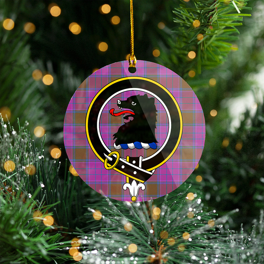 Phillips Ancient Clan Badge Tartan Plastic Christmas Ornaments