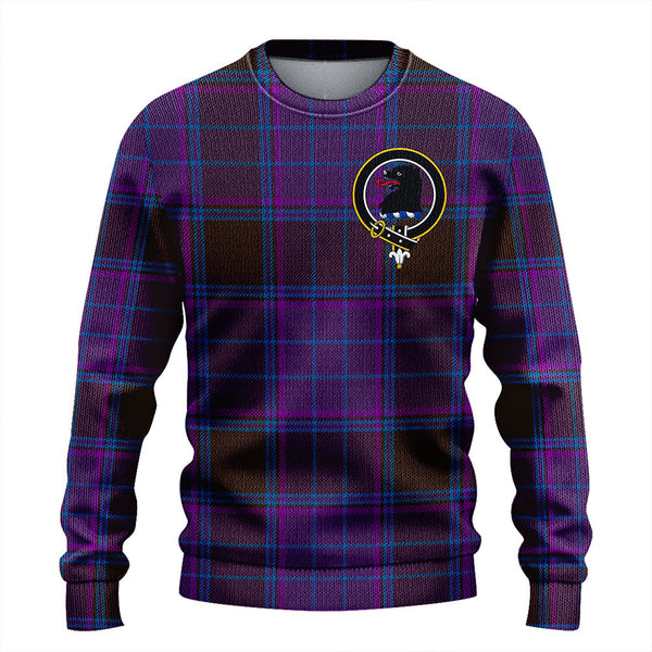 Phillips Modern Clan Badge Tartan Knitted Sweater