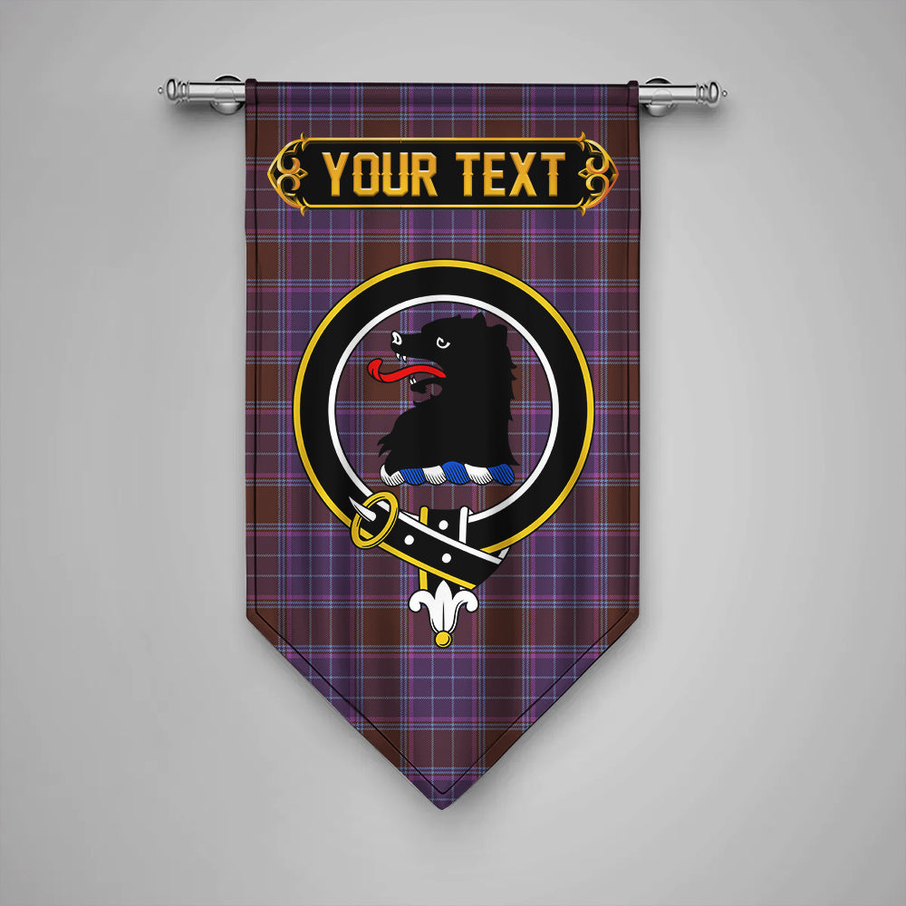 Phillips Weathered Clan Badge Tartan Gonfalon Personalize