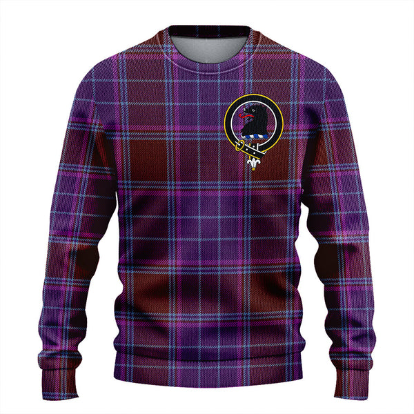 Phillips Weathered Clan Badge Tartan Knitted Sweater