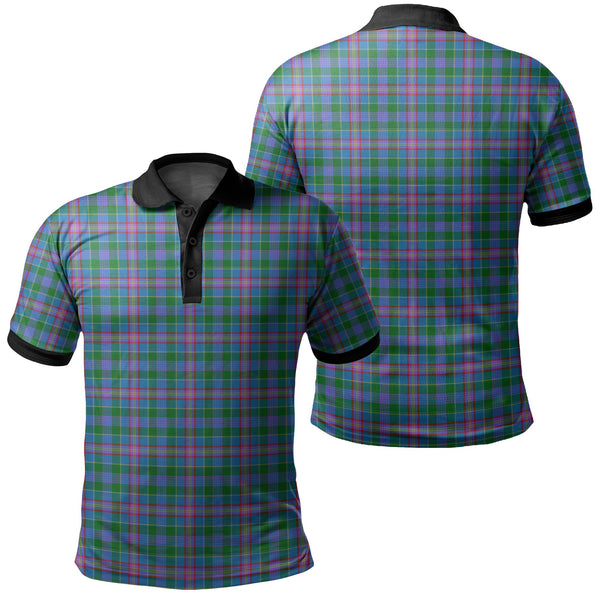 Pitcairn Hunting Tartan Classic Polo Shirt Black Neck 2 Style