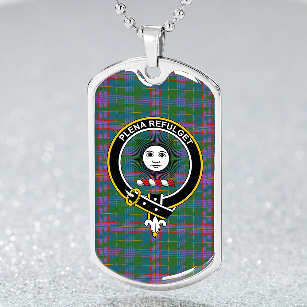 Pitcairn Hunting Ancient Clan Badge Classic Tartan Dog Tag Necklace